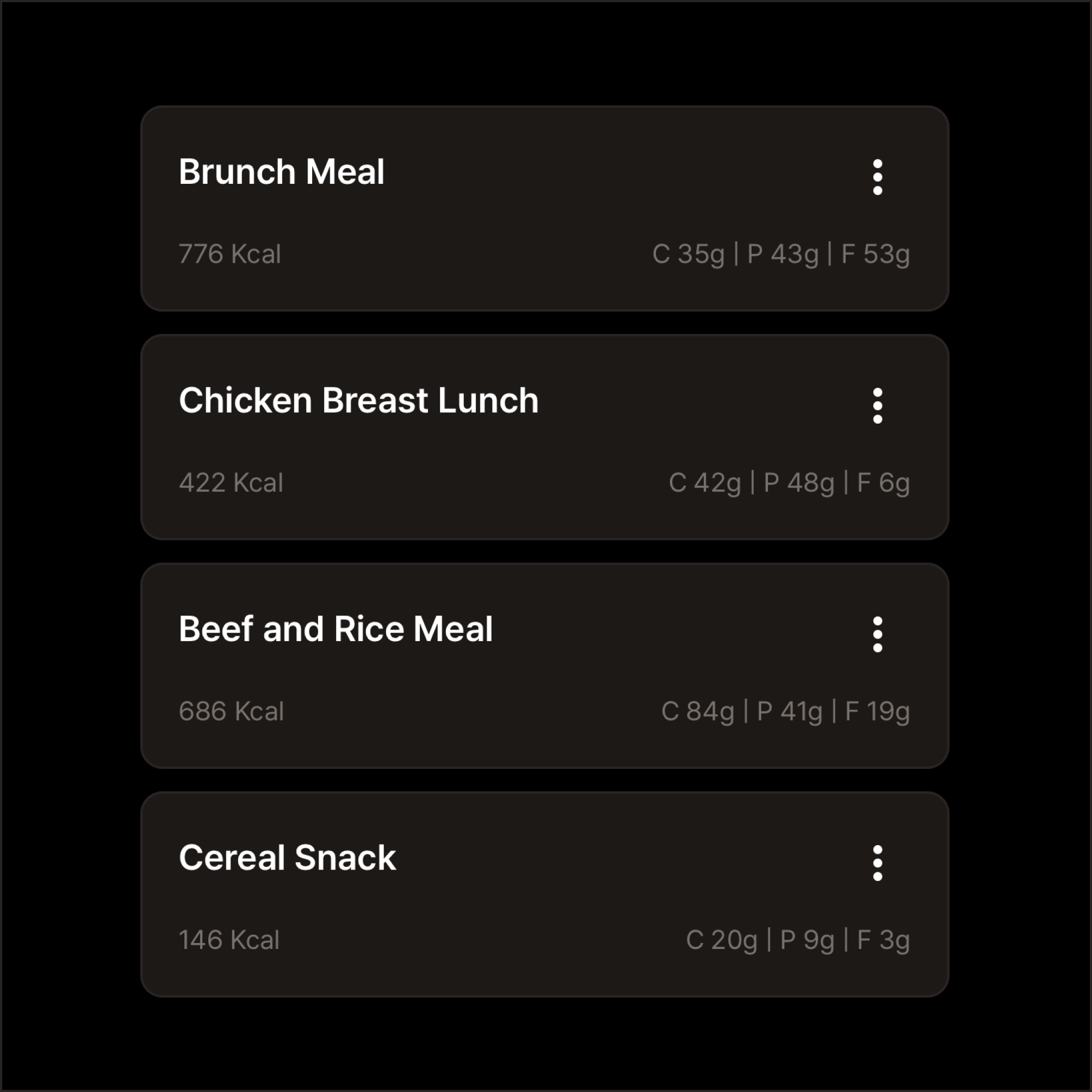 Personalized meal plans feature in the Nutrition Tracker app for structured guidance on diet goals.